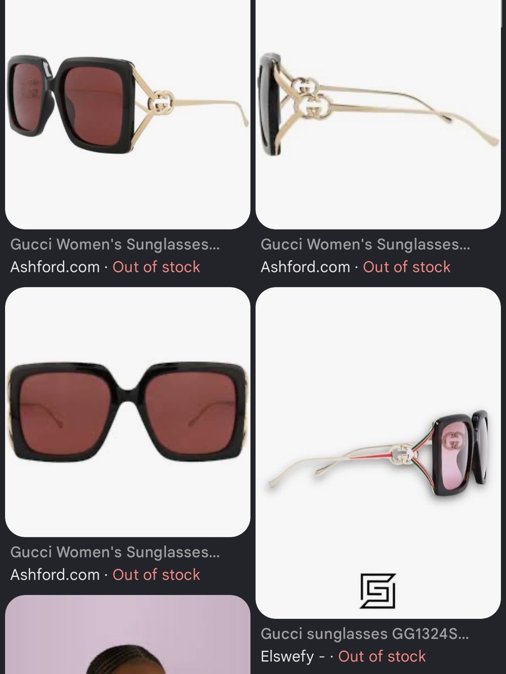 Gucci Oversized Rectangular Sunglasses - Picture 8 of 8
